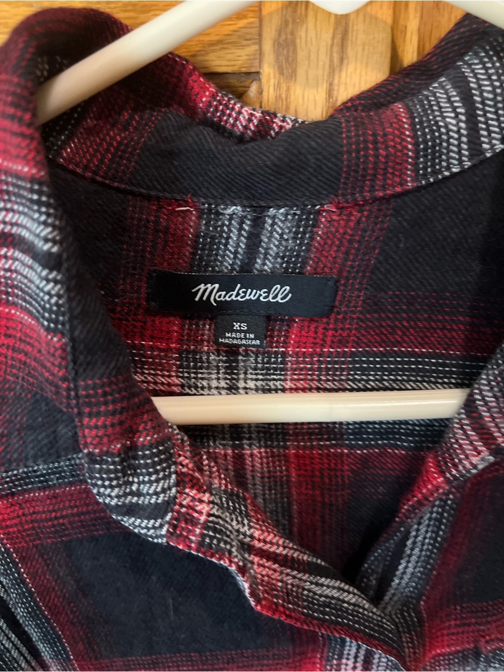 Madewell Classic Ex Boyfriend Plaid Flannel Shirt - Picture 4 of 5